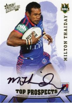 2006 Select Invincible - Top Prospect Signatures #TP02 Milton Thaiday Front